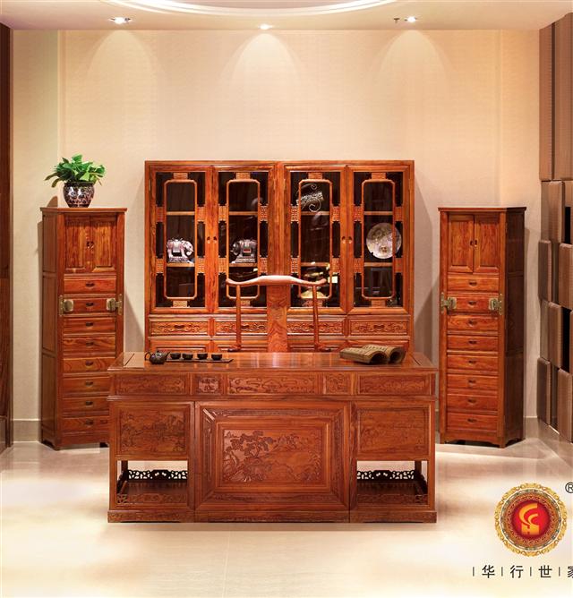 巴花書柜+文件柜+1.8/2米辦公臺