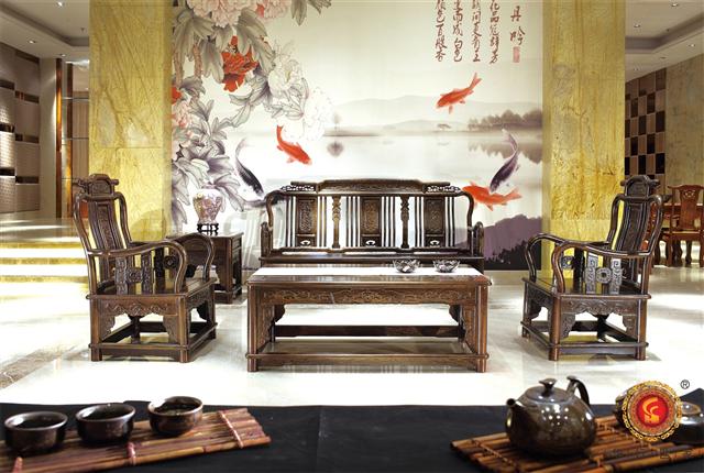 雞翅明式沙發(fā)5件套