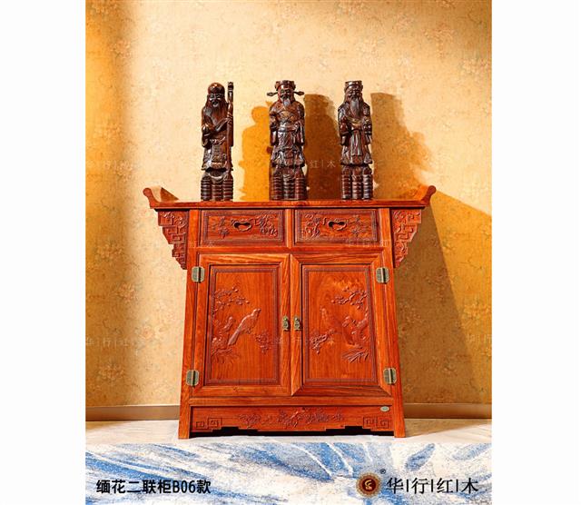 緬花二聯柜B06款