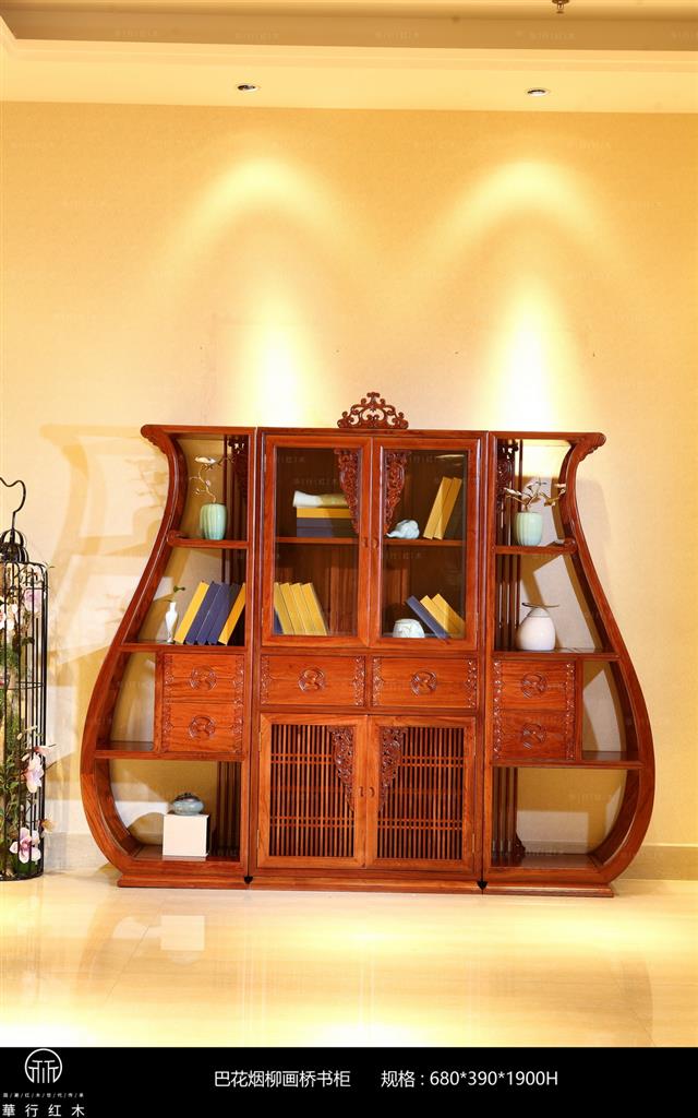 巴花煙柳畫橋書柜