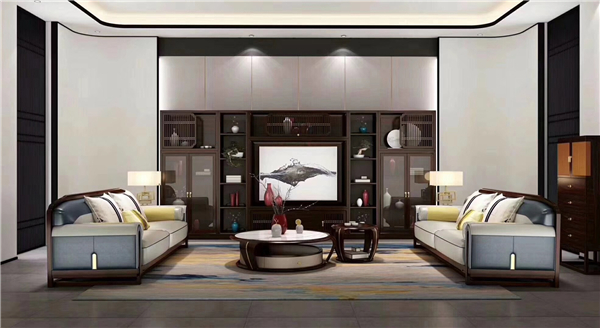 華行紅木·黑酸枝錦時(shí)系列客廳